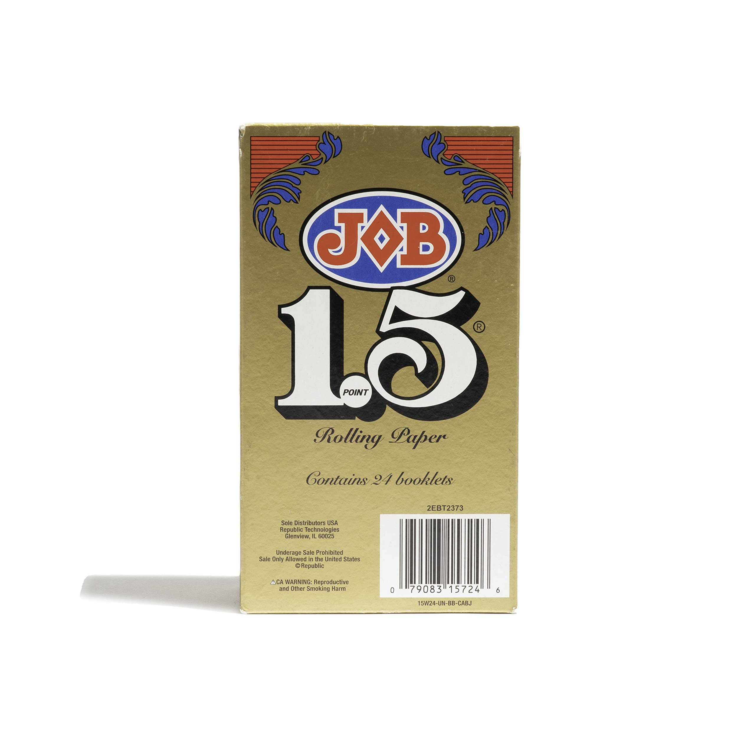 JOB Gold natural wood fiber papers unbleached for clean burn