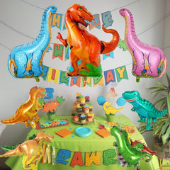Jobkoo small dinosaur foil balloon—compact accents for table setup and photos.