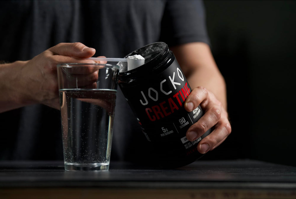 Jocko Fuel Creatine Monohydrate unflavored powder blends into drinks without altering taste