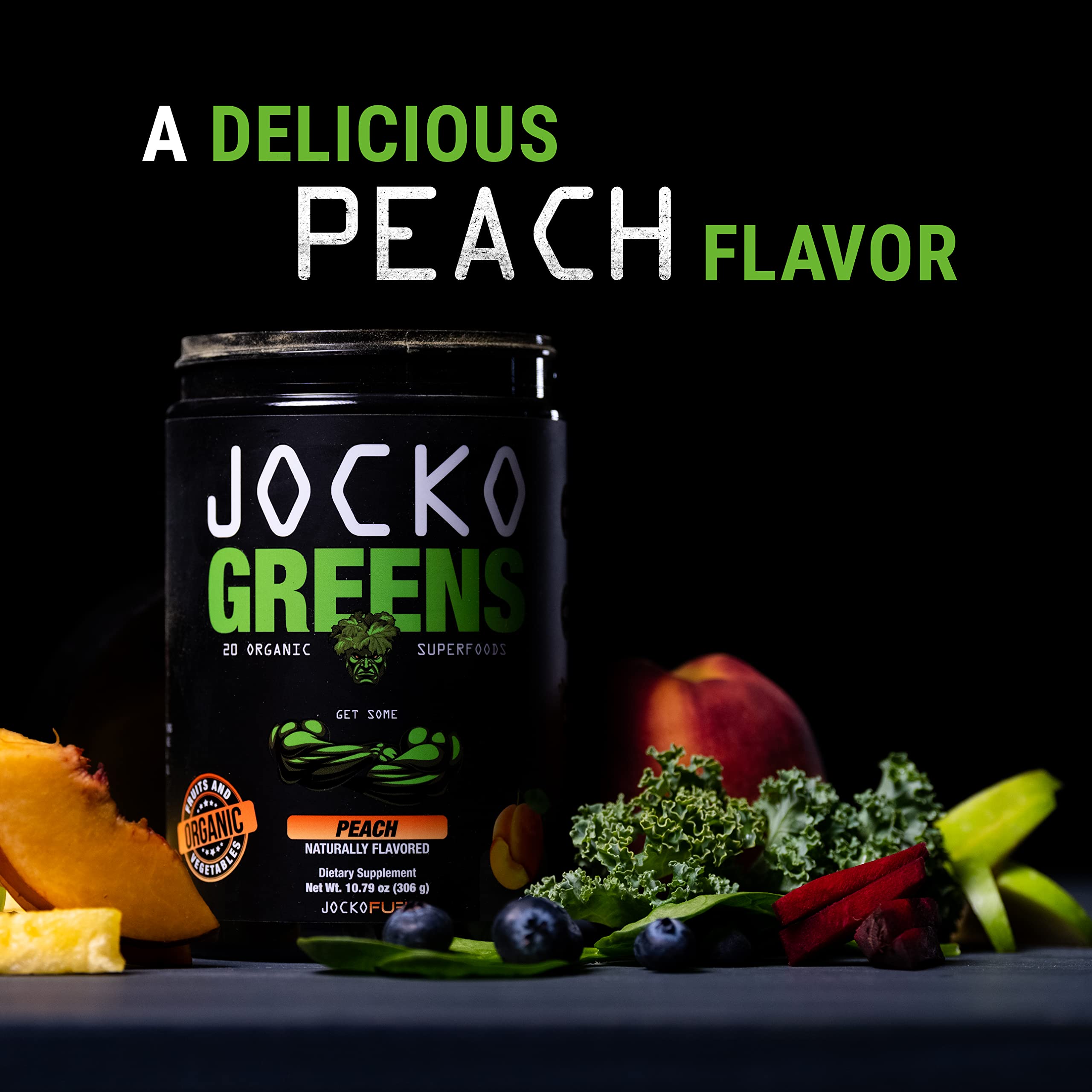 Jocko Fuel Daily Greens probiotics capsules support digestion