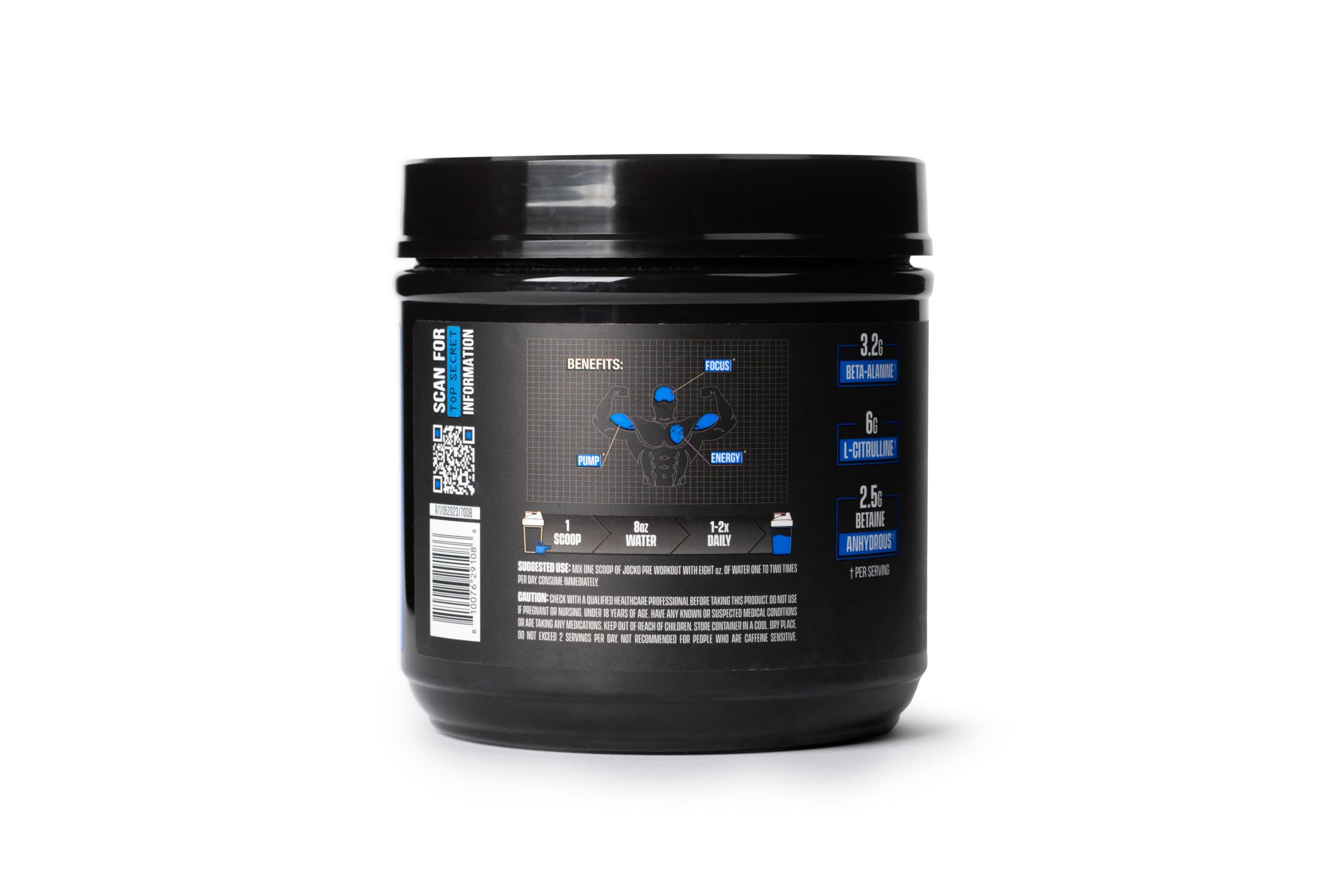 Gym scene featuring Jocko Fuel pre-workout for high-intensity session.