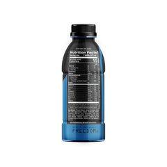 Label close up highlights clean ingredients and allergen free formula.