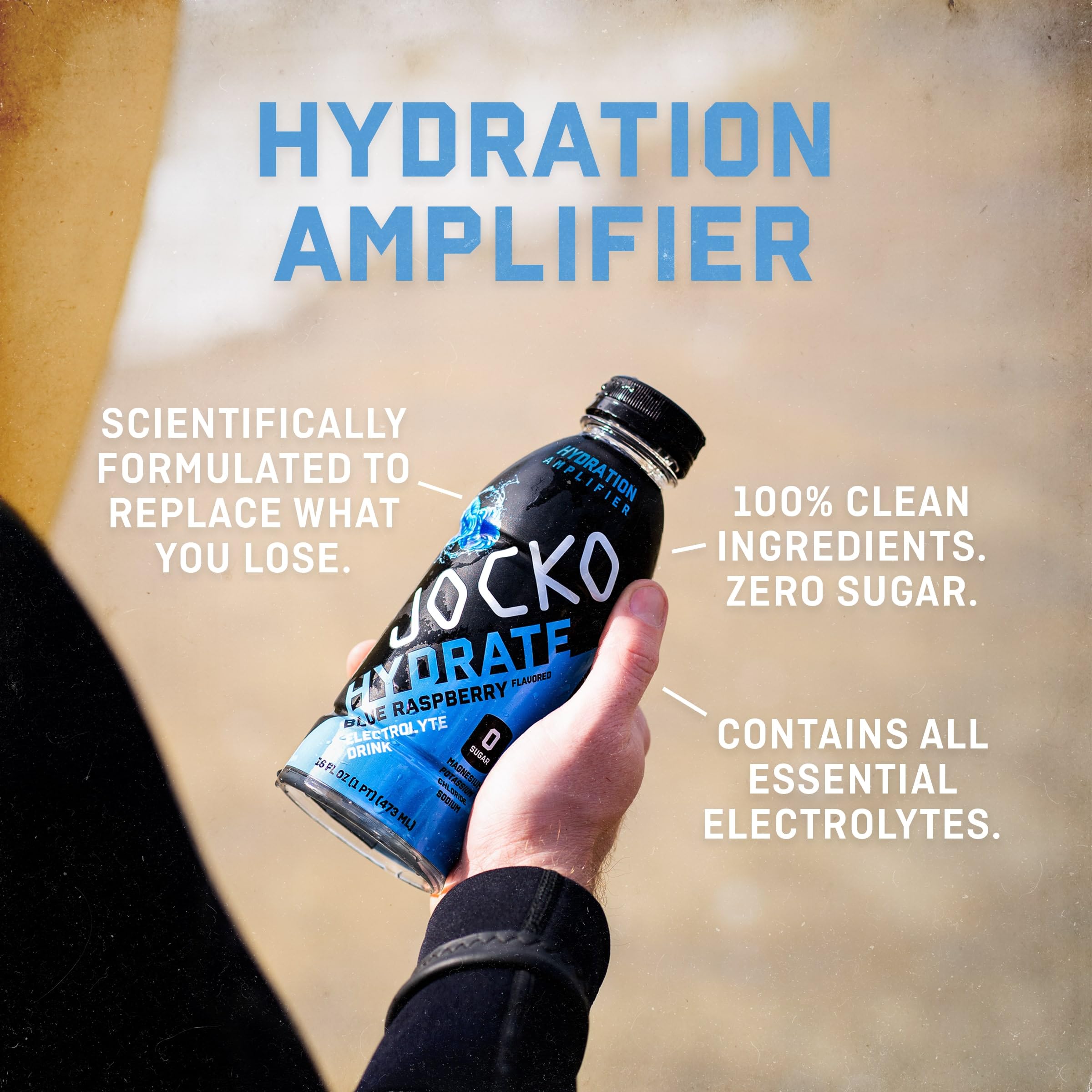 Jocko Fuel Hydrate electrolyte close-up with clean ingredients