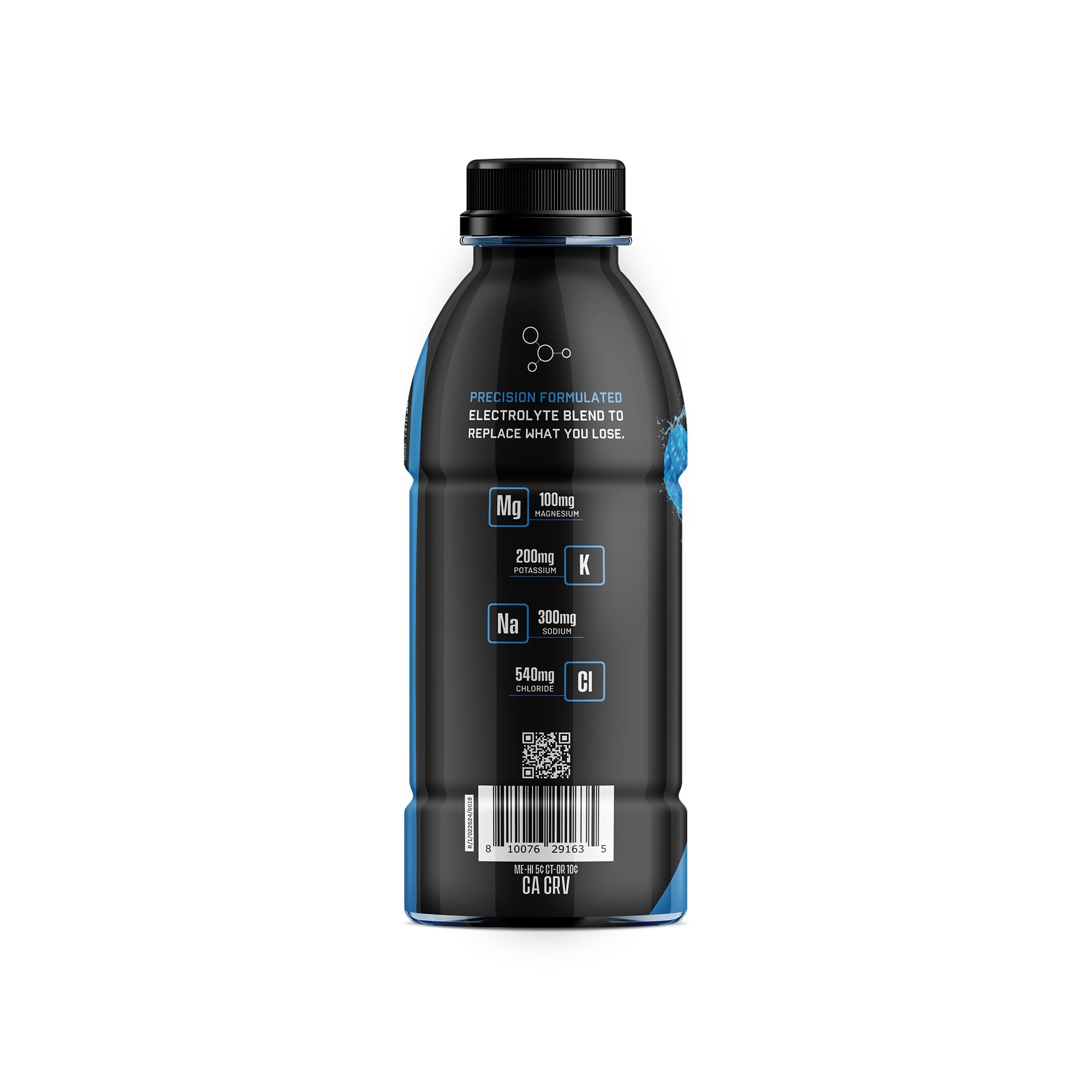 Electrolyte blend panel shows magnesium and potassium for balance.