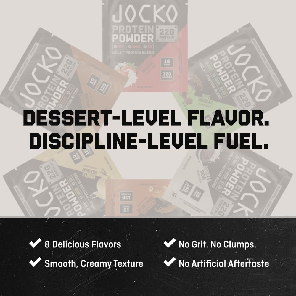 Low-sugar profile with monk fruit and allulose in Jocko Mölk.