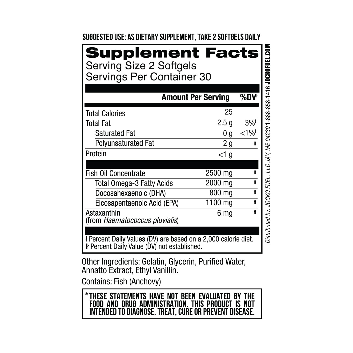 Jocko Fuel Omega-3 bottle pour demonstrates burpless design for easy swallowing