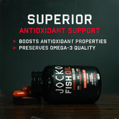 Jocko Fuel Omega-3 softgel capsules ready for daily use