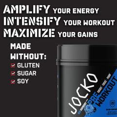 Powder pouring from Jocko Fuel container into liquid for quick mixing.