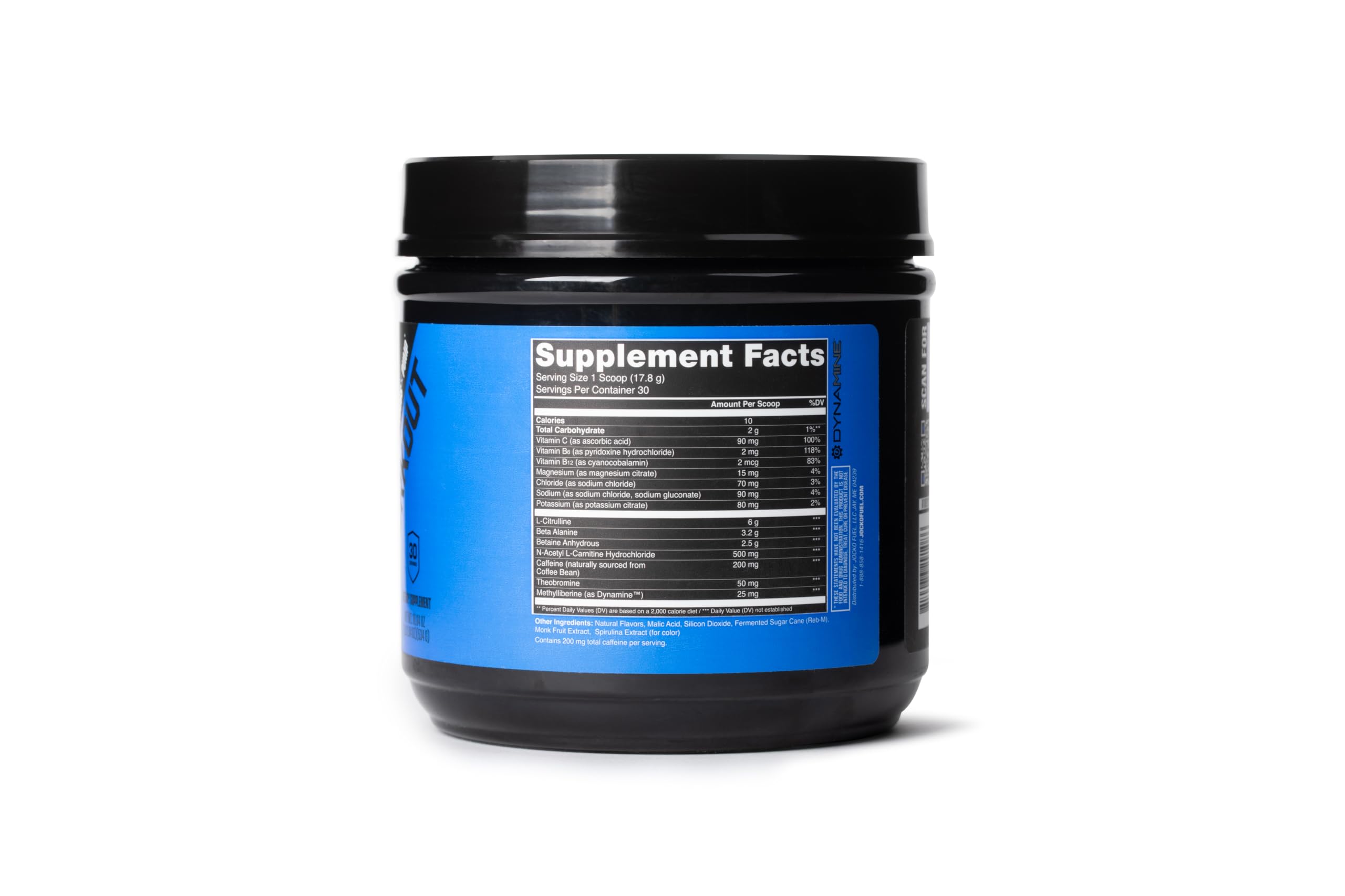 Shaker bottle with Jocko Fuel powder ready to mix.