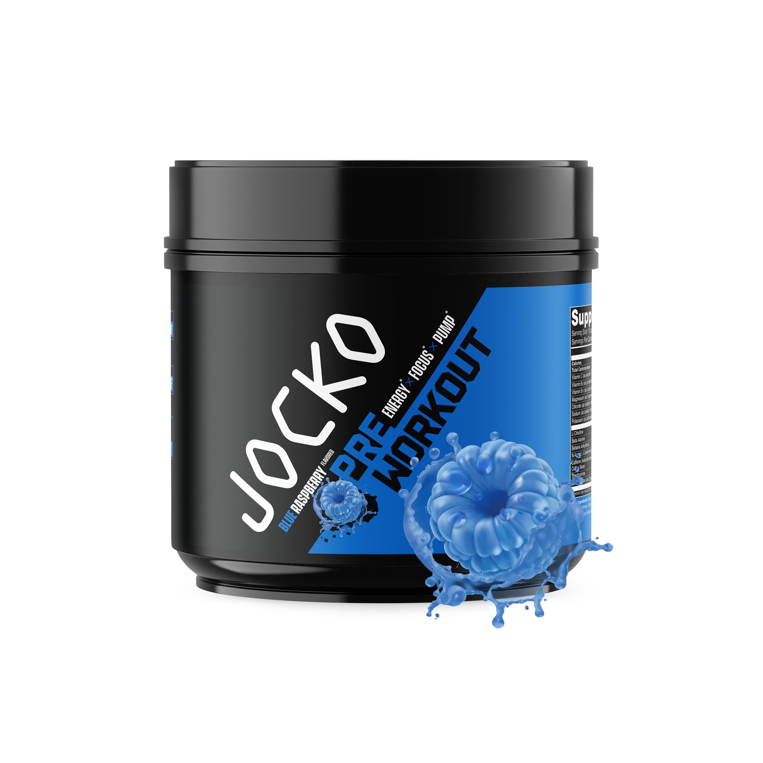Jocko Fuel Ultimate Pre-Workout tub front for brand recognition and energy-ready appeal.