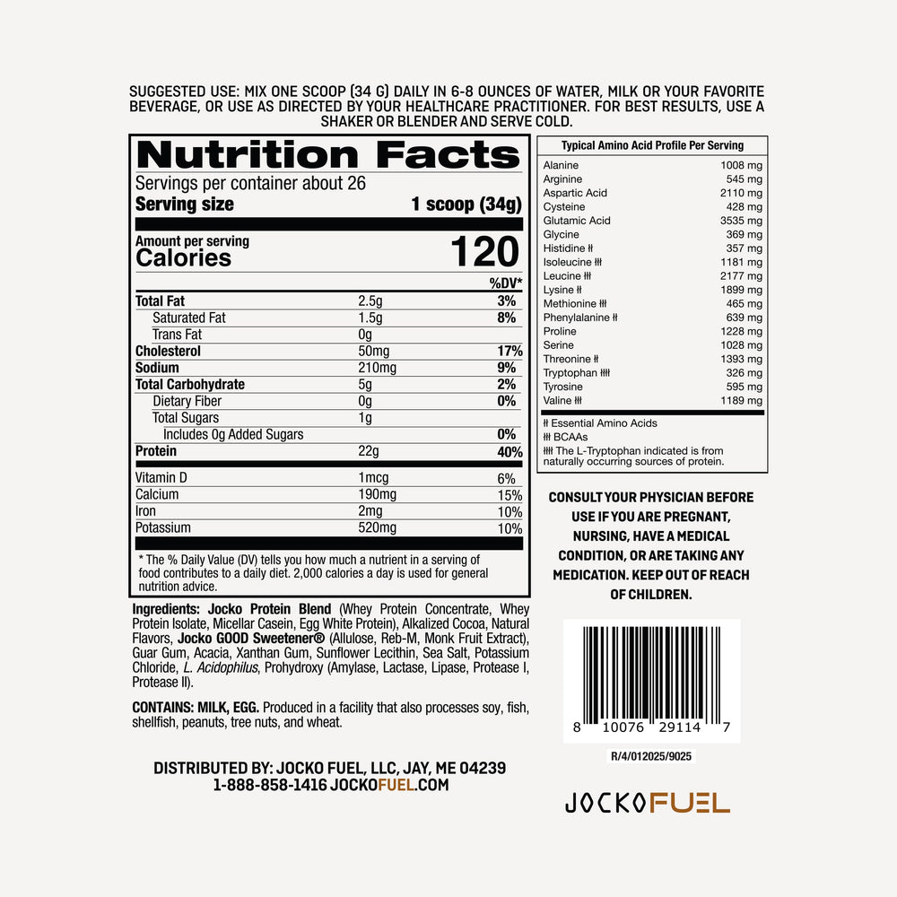 Blend of whey concentrate, isolate, micellar casein, and egg for steady protein release