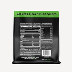 Jocko Fuel whey powder scoop close-up—convenient post-workout protein boost.