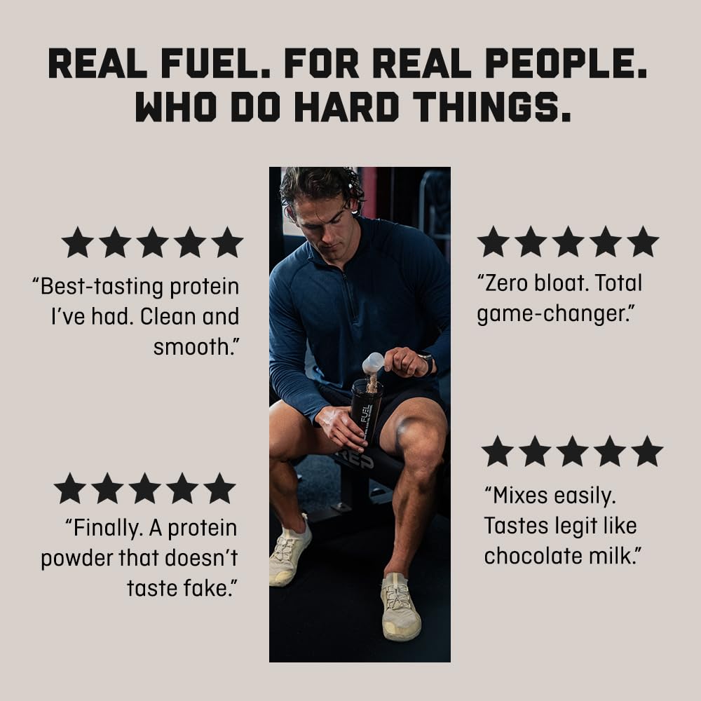 Jocko Fuel banana cream packaging on shelf signals quality ingredients.