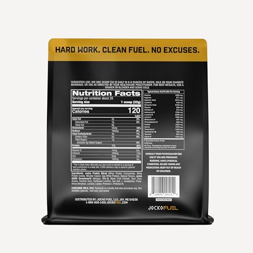 Jocko Fuel Whey Protein Vanilla Milkshake scoop, enables precise, consistent protein dosing.