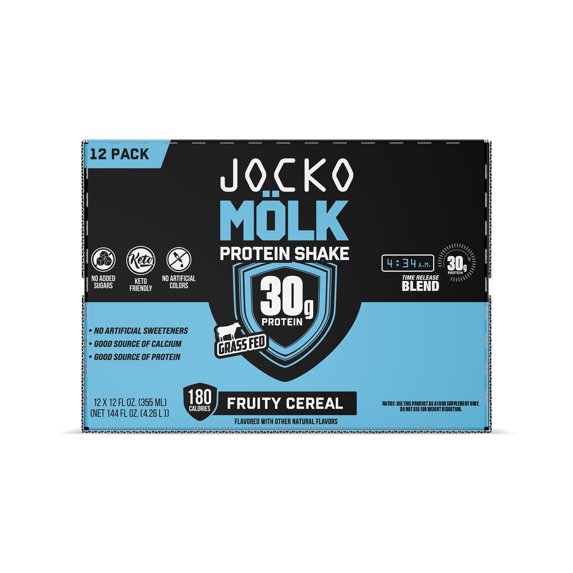 Jocko Mölk Fruity Cereal pouring reveals creamy texture