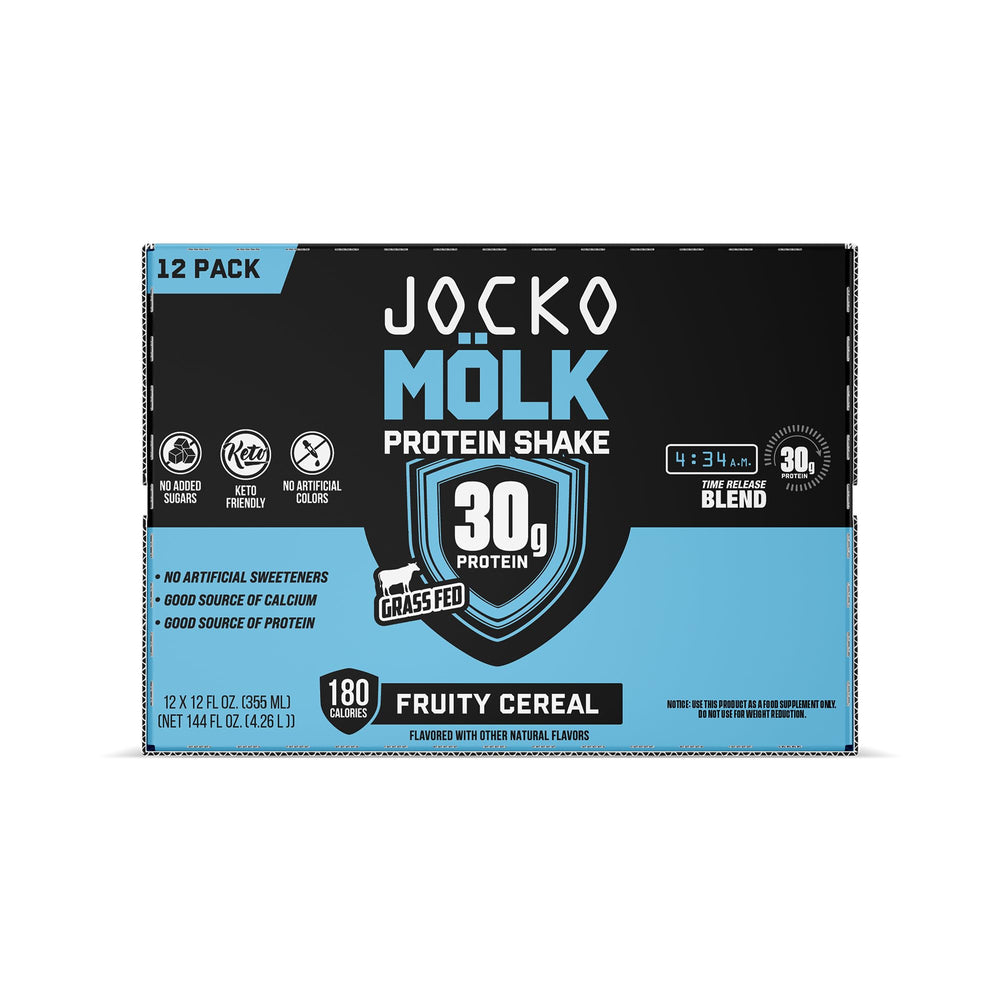 Jocko Mölk Fruity Cereal pouring reveals creamy texture