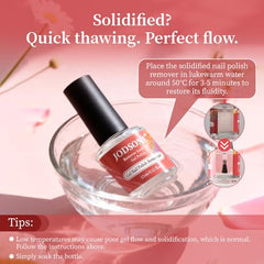 JODSONE cuticle pusher included for precise, gentle polish removal.
