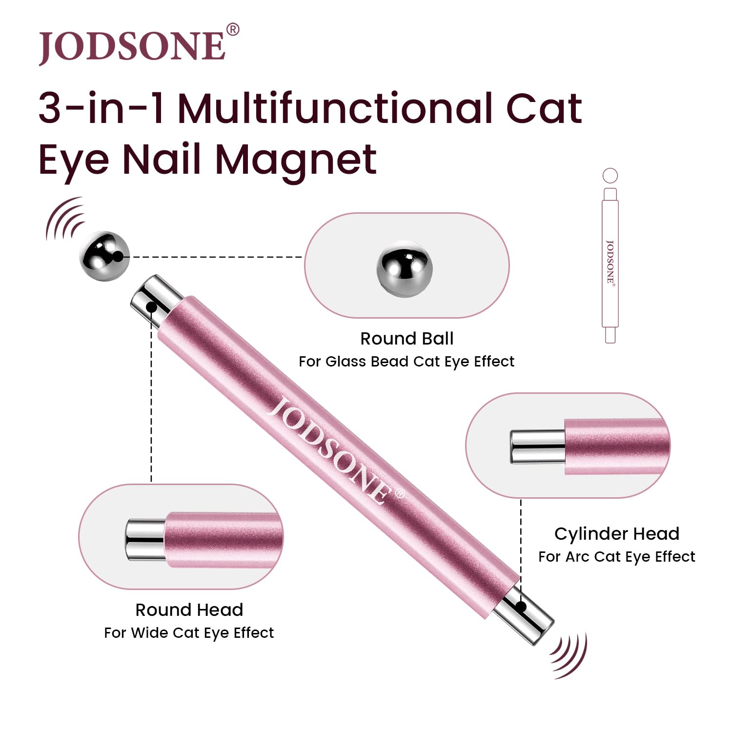 Detachable ball magnet from JODSONE enables galaxy or aurora nail looks.