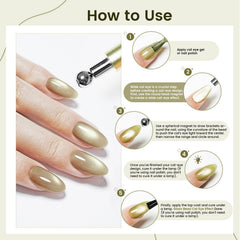 JODSONE detachable ball magnet for galaxy or aurora nail art.