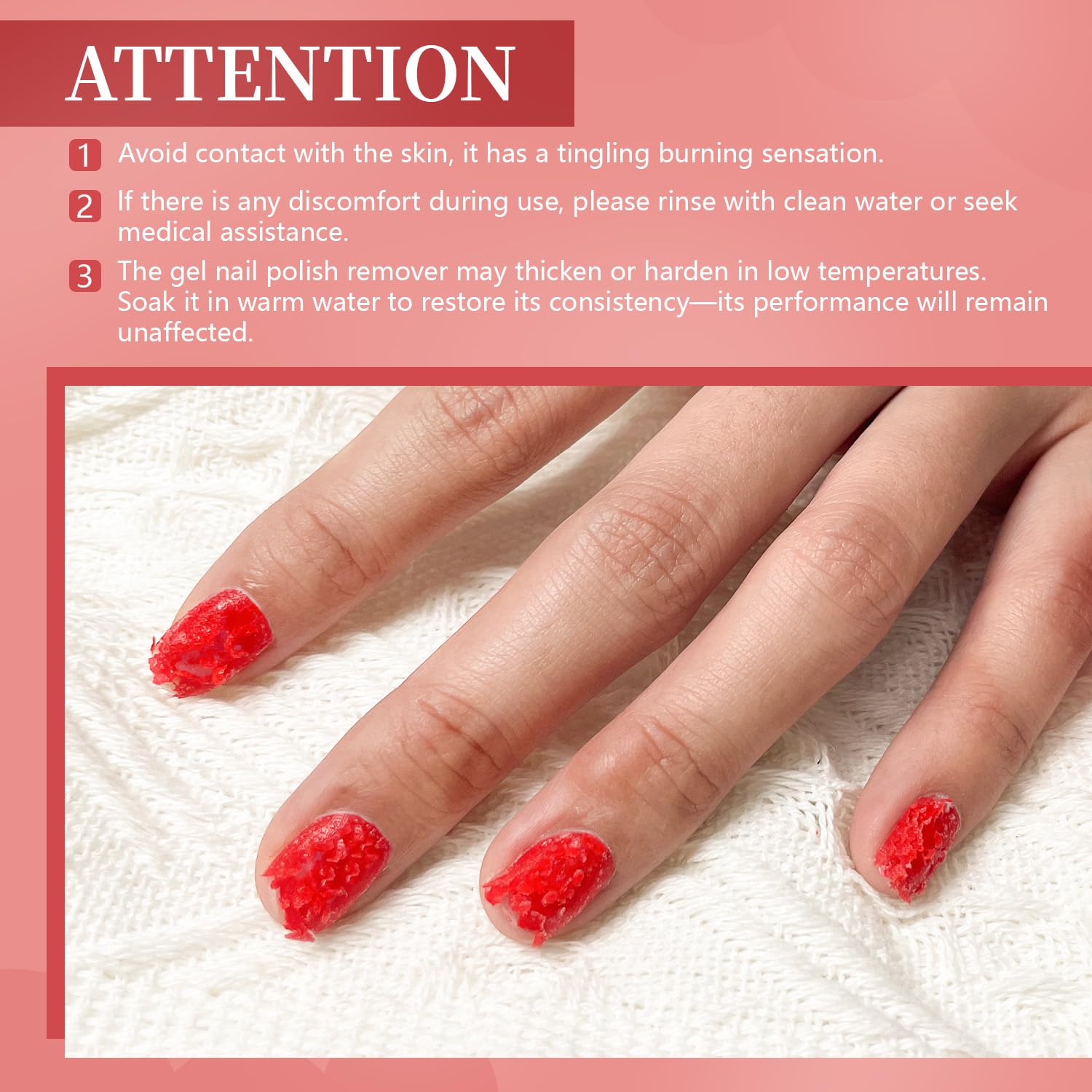 JODSONE nail file helps smooth edges during removal.