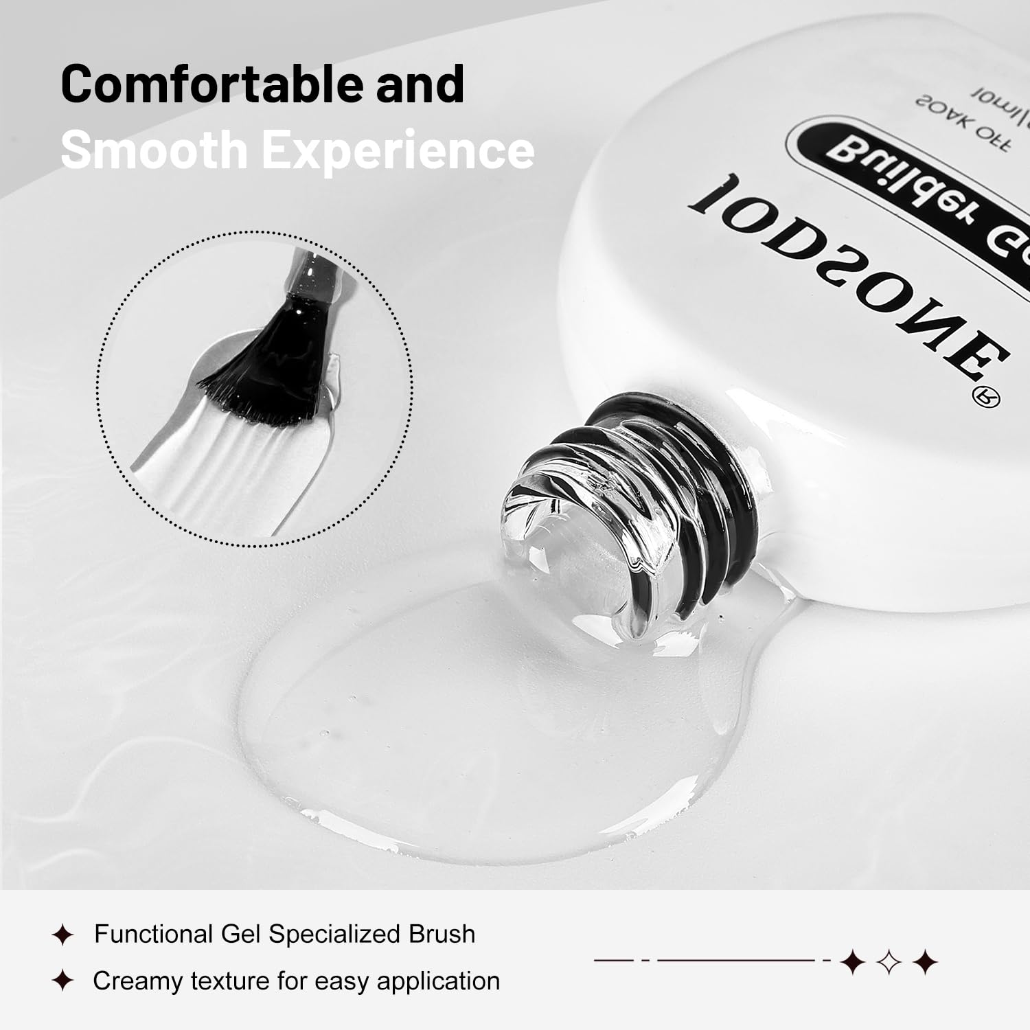 JODSONE smooth self-leveling formula enables effortless sculpting of overlays.