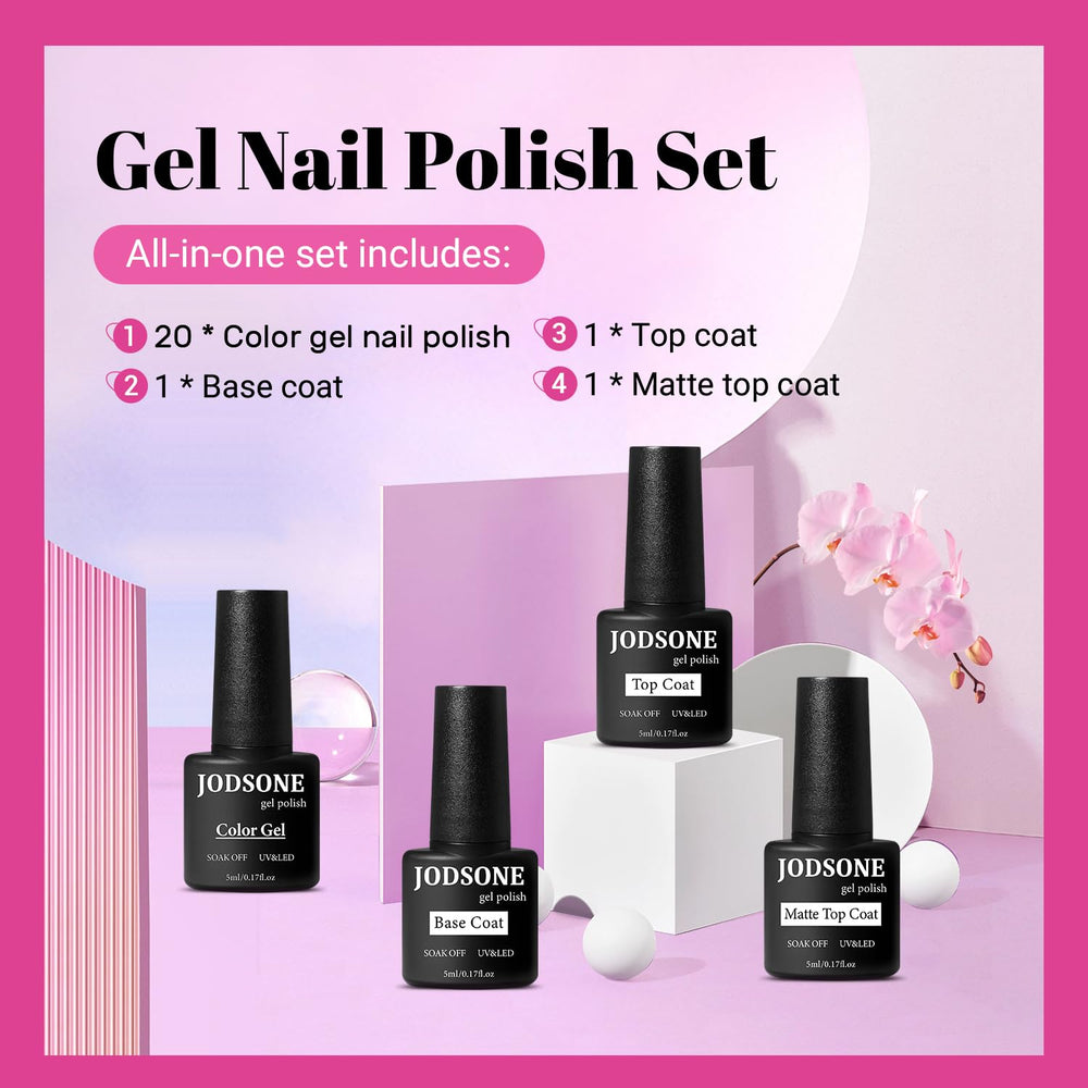 JODSONE matte top coat for a smooth, sophisticated finish.