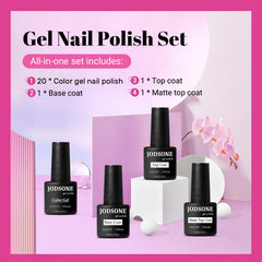 JODSONE matte top coat for a smooth, sophisticated finish.