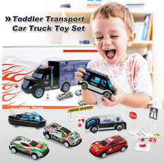 JODUDLR Twelve die-cast vehicles ready for imaginative adventures inside the carrier