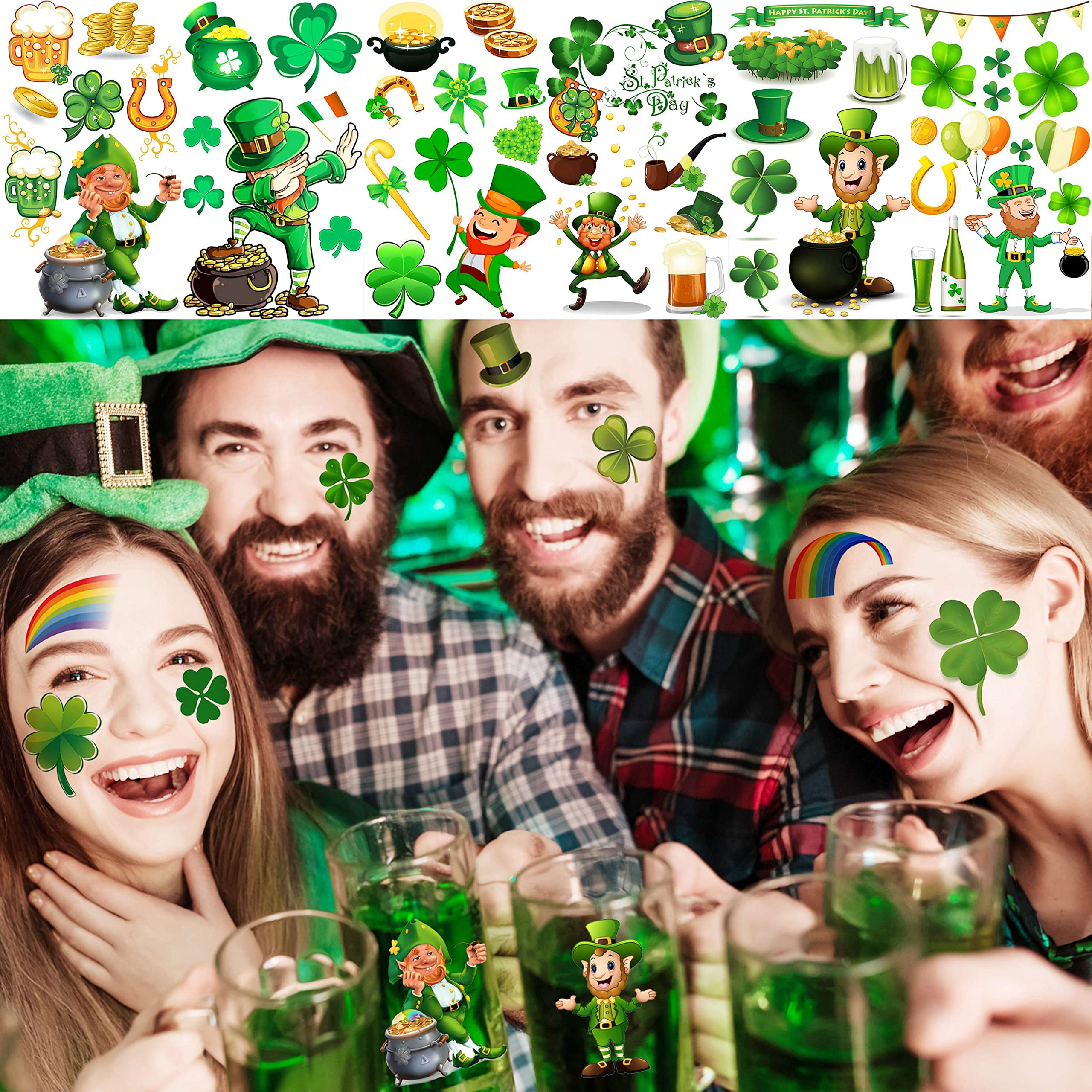 JOEHAPY Irish shamrock designs add festive flair for costumes.