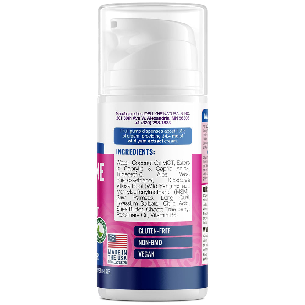 Joellyne Naturals airless pump dispensing with precise dosing