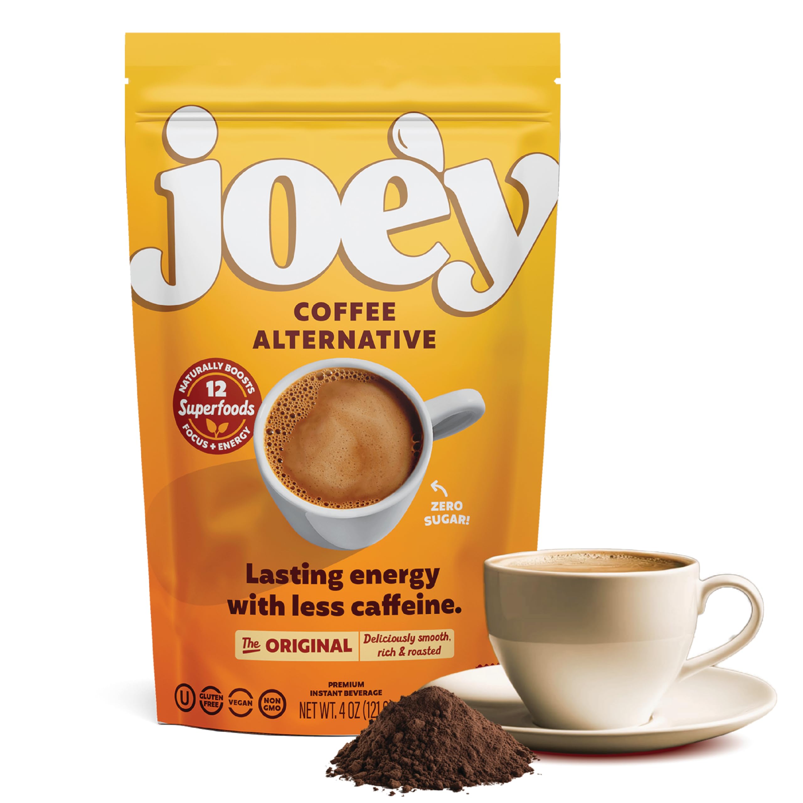 Joe'y blend offers a comforting ritual without caffeine jitters.