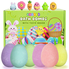 JoFAN Easter bath bombs six-pack packaging for gifting.