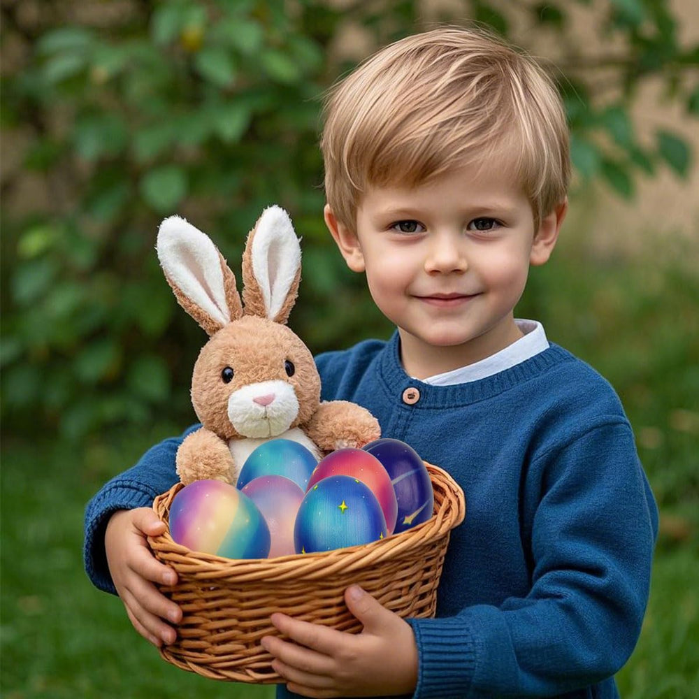 Soft JoFAN Galaxy Easter egg slow rising toy made for kids' safe play.
