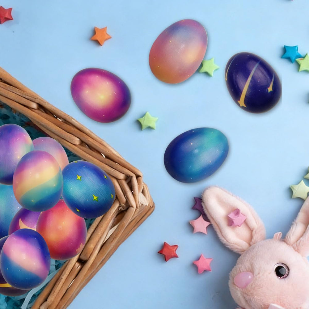 Vibrant JoFAN Galaxy Easter egg slow rising toy colors ideal for party favors.