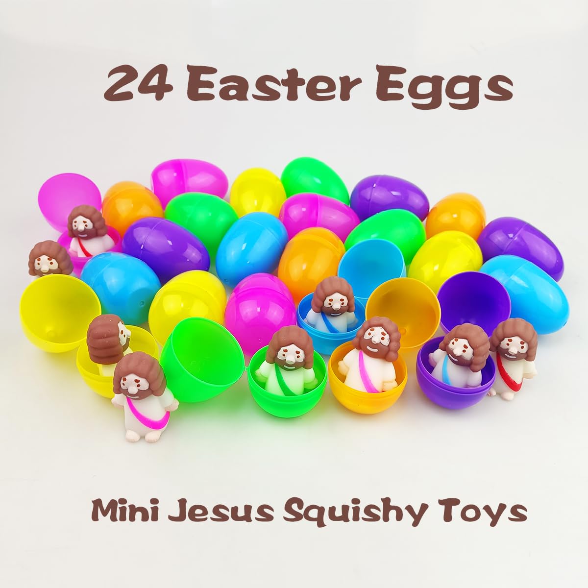 JoFAN Jesus squishies inside are soft and twistable for playful sensory fun.