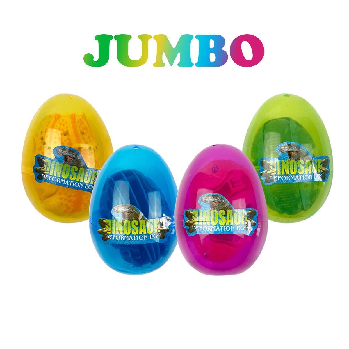 JoFAN jumbo deformation egg with dinosaur inside promotes creative assembly