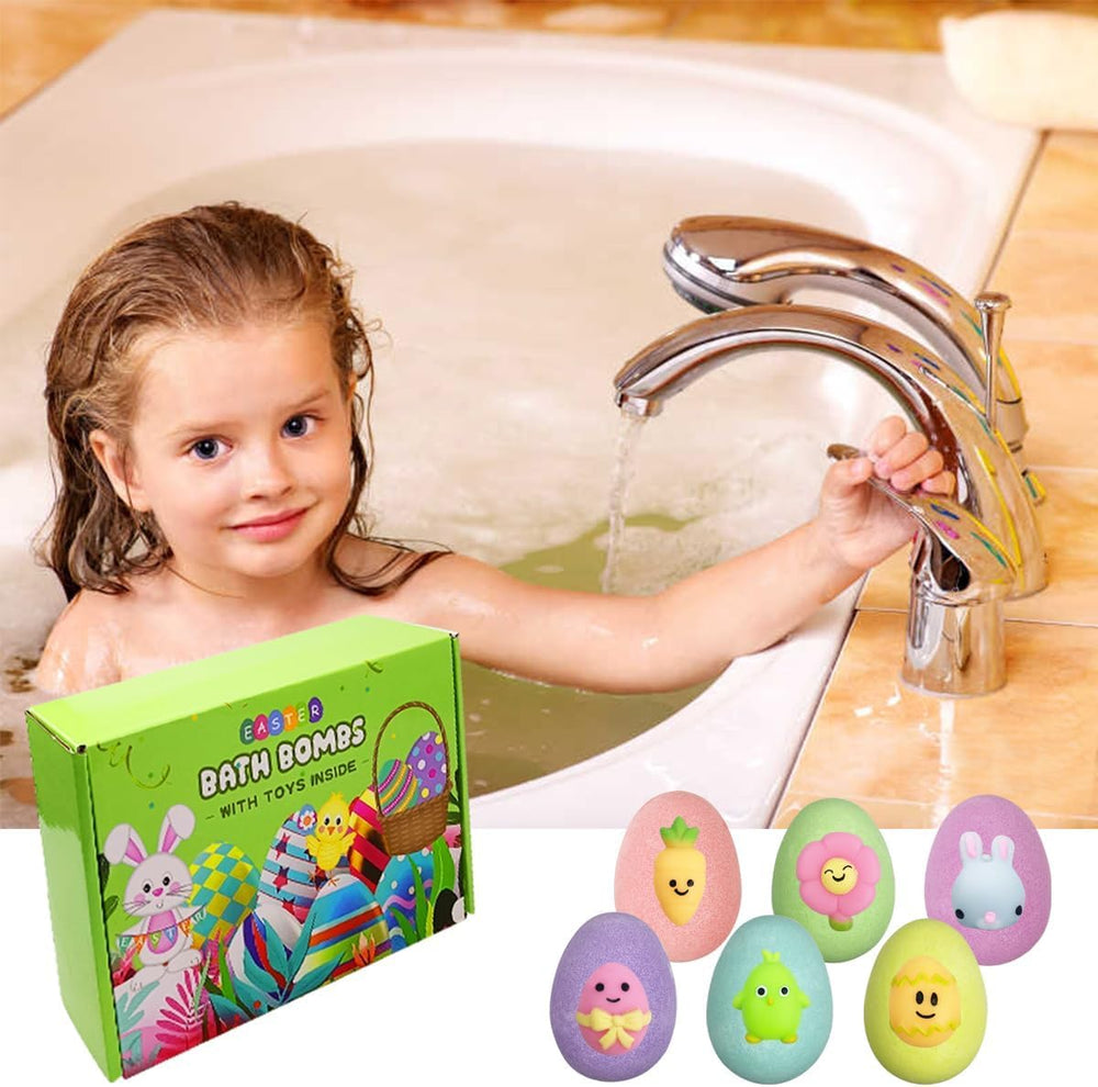 JoFAN kid-safe bath time with colorful, fragrant bombs.