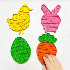 JoFAN orange carrot pop toy for fidget activity and focus