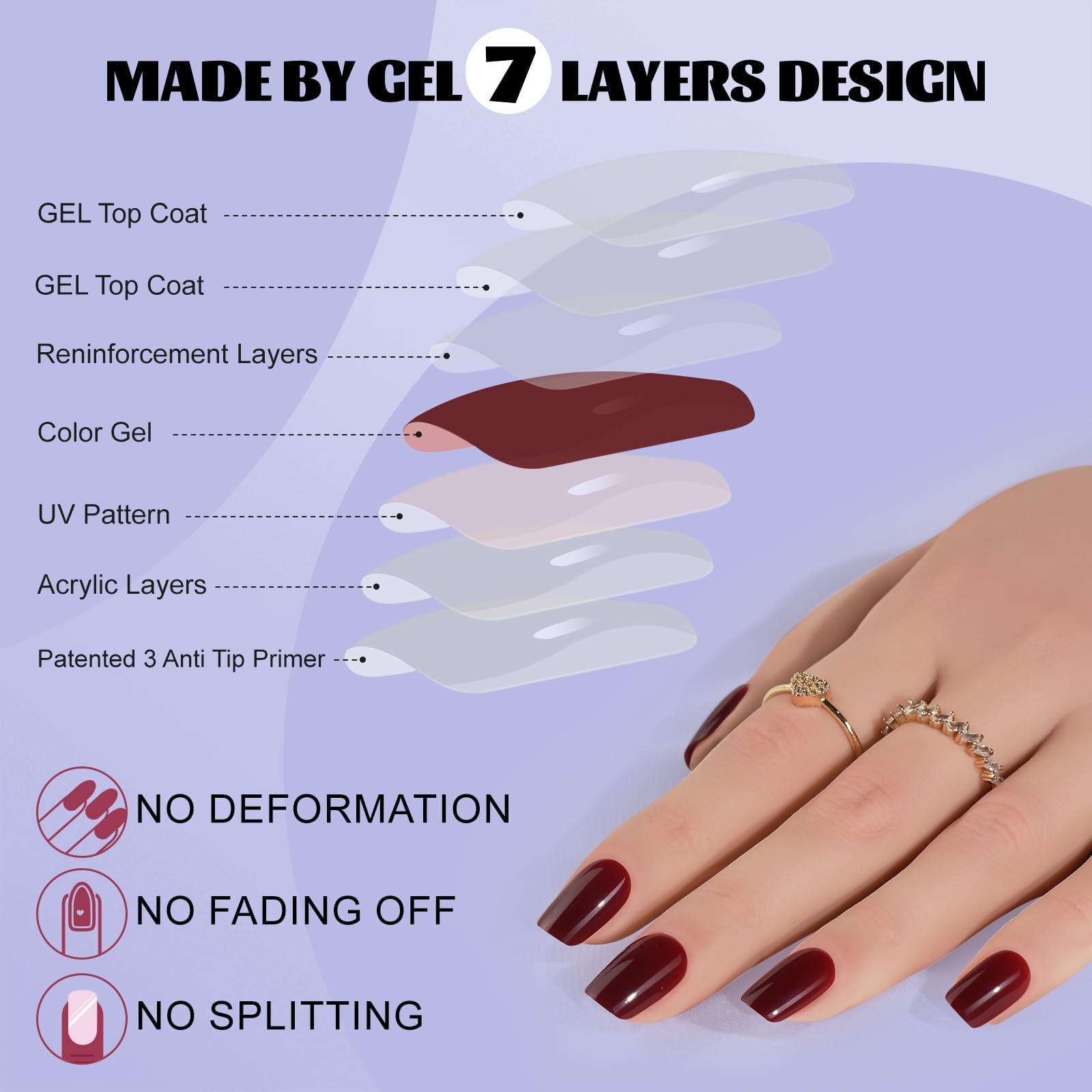 Jofay Fashion kit contents showing 24 nails and glue for DIY nails.