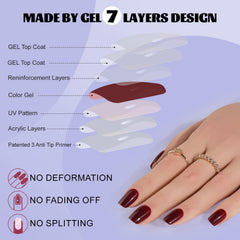 Jofay Fashion kit contents showing 24 nails and glue for DIY nails.
