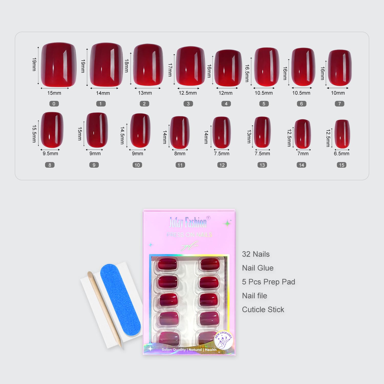 Jofay Fashion soft gel nails feel flexible and natural.