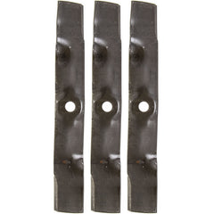 John Deere UC22009 blades pack, front view for durable 48-inch deck mowing.