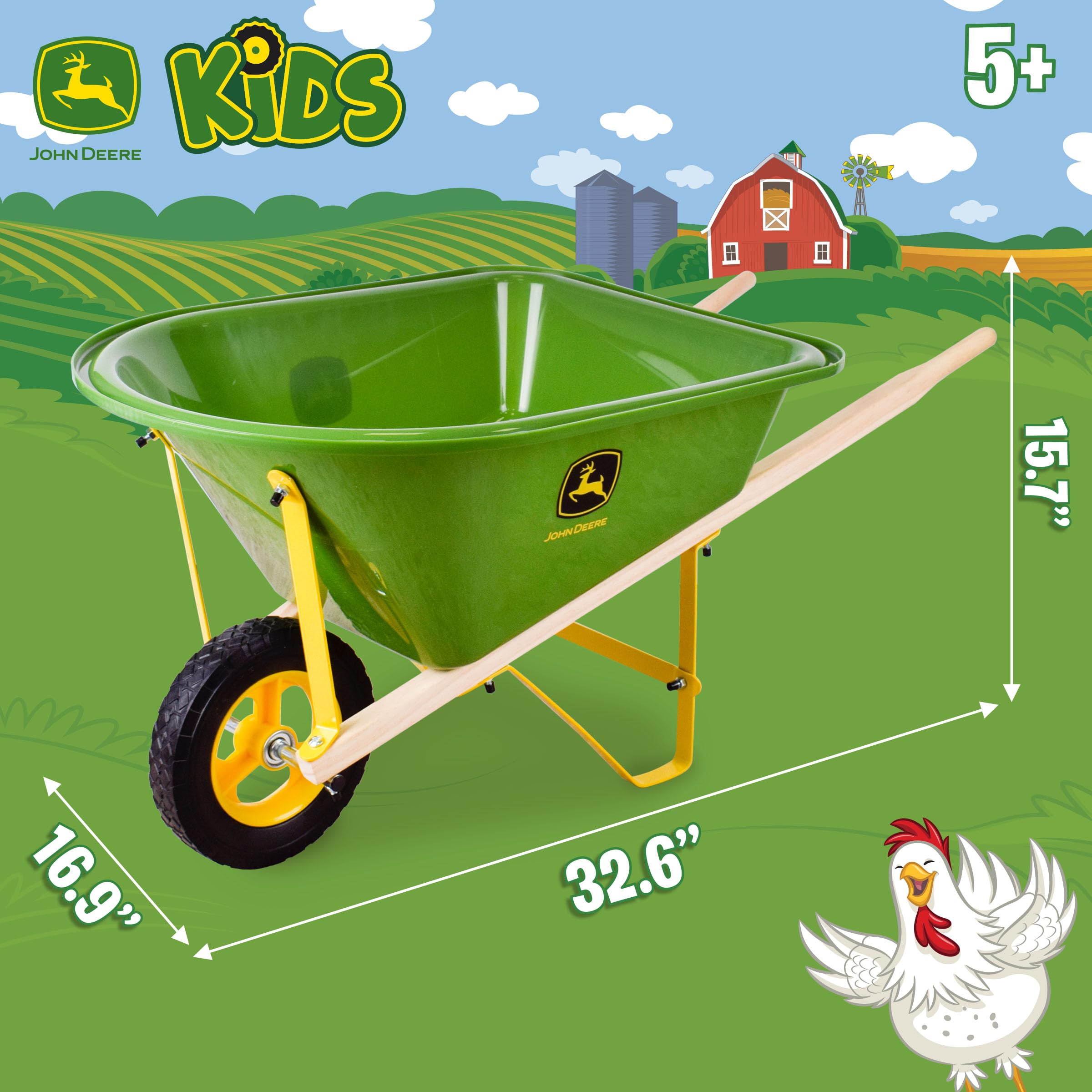 John Deere Deluxe gardening apron adds authentic role-play flair.
