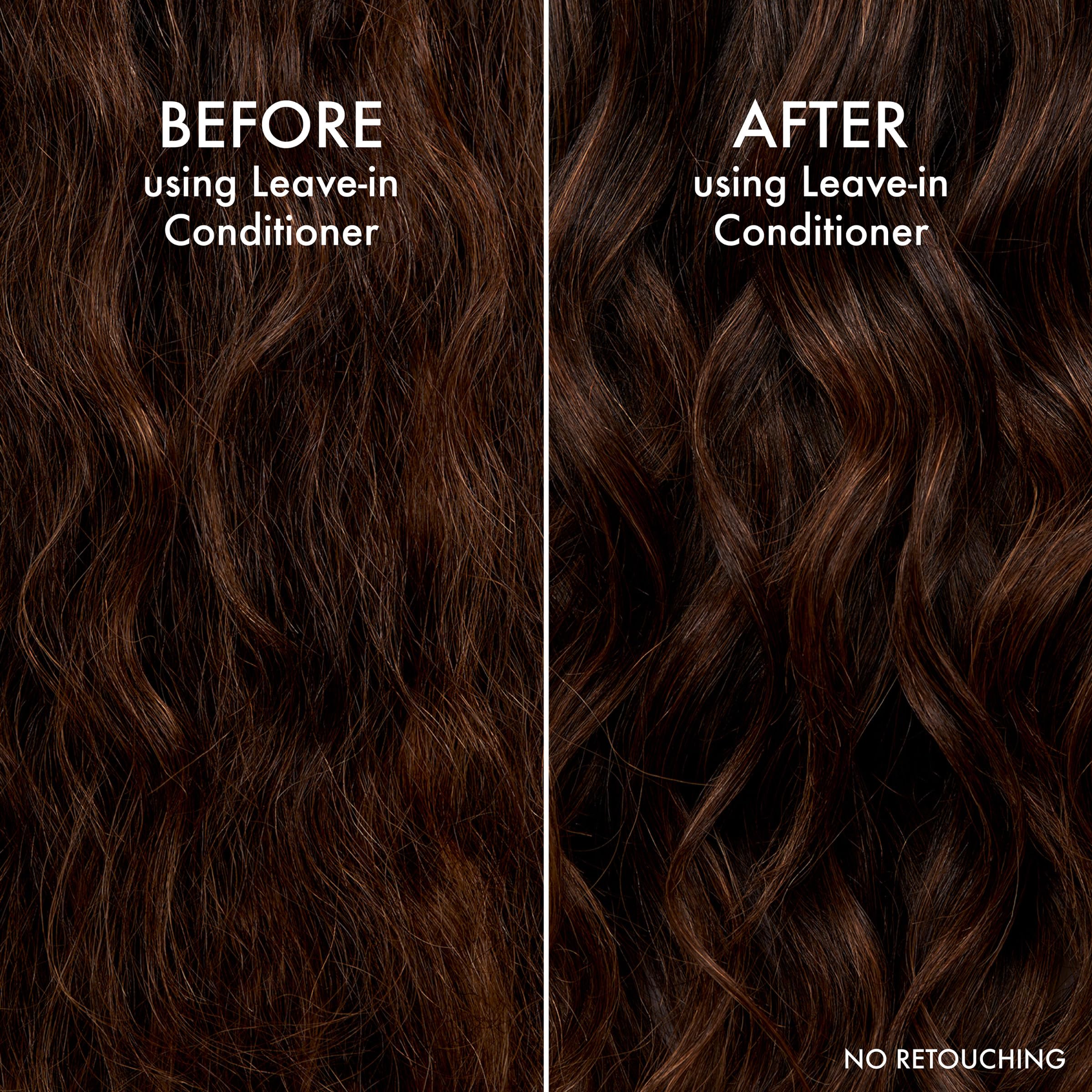 John Frieda Frizz Ease Daily Nourishment leave-in on damp hair ready to style
