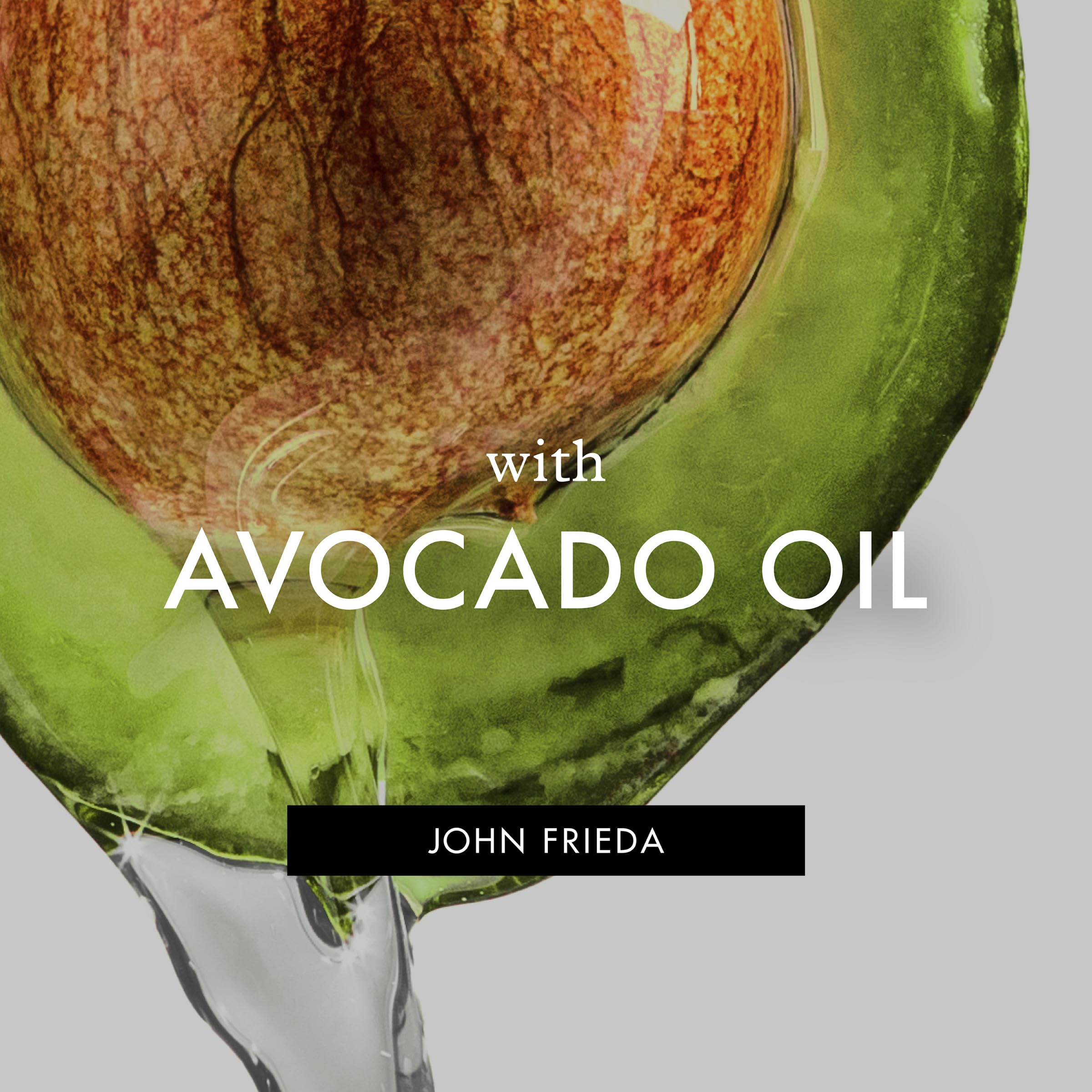 John Frieda Frizz Ease Secret Weapon Touch-Up Crème bottle on counter.