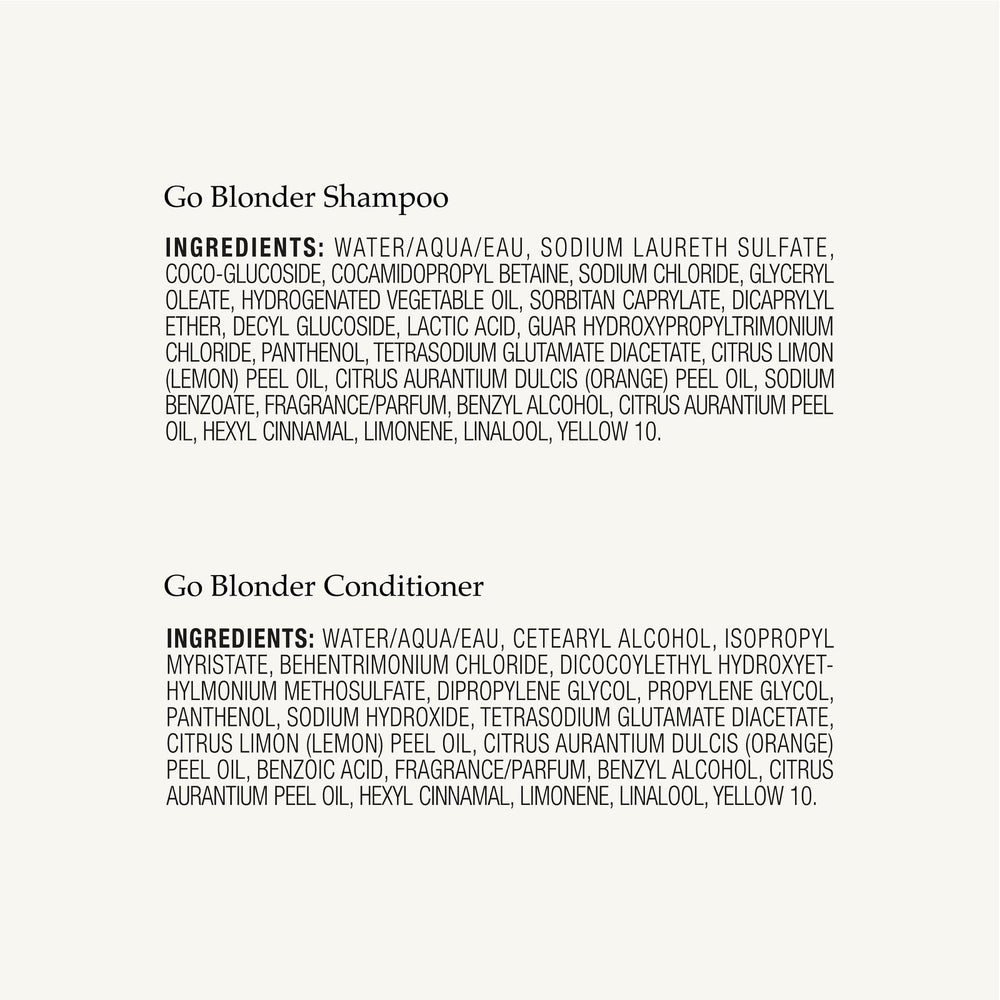 John Frieda Go Blonder suitable for natural and color-treated blonde hair