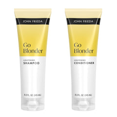 John Frieda Go Blonder Shampoo bottle lather delivers sun-kissed brightness