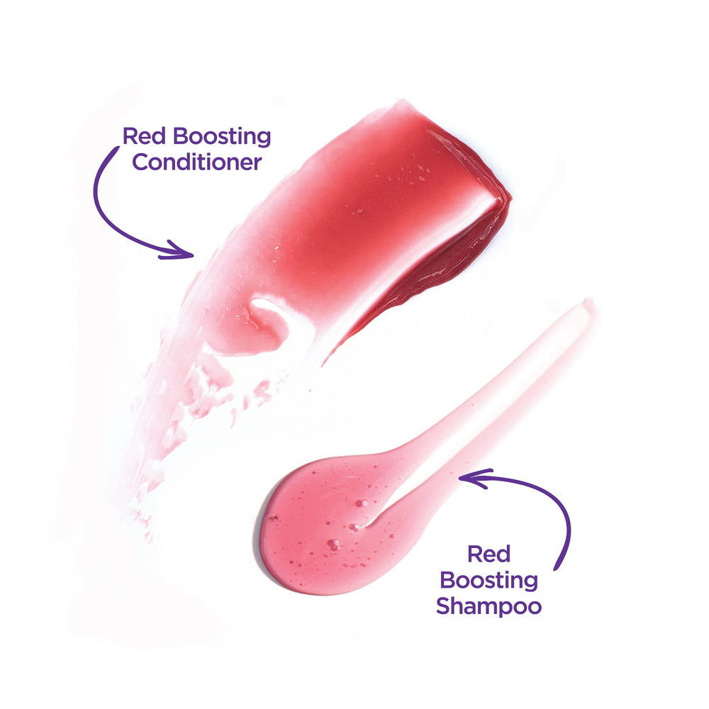 John Frieda Radiant Red hair shine closeup suggests salon-like vibrancy