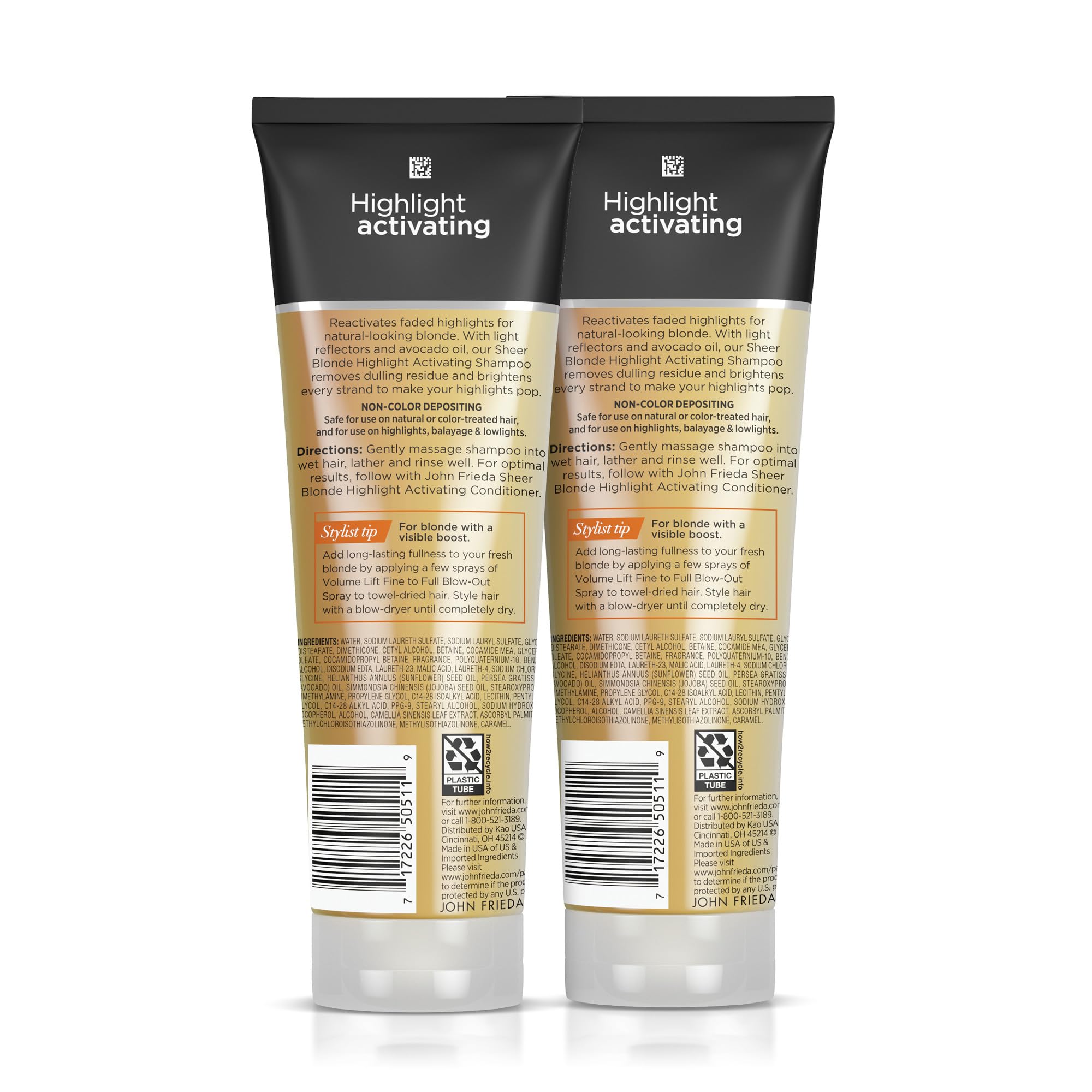 John Frieda Sheer Blonde conditioner pairing for enhanced blonde results.