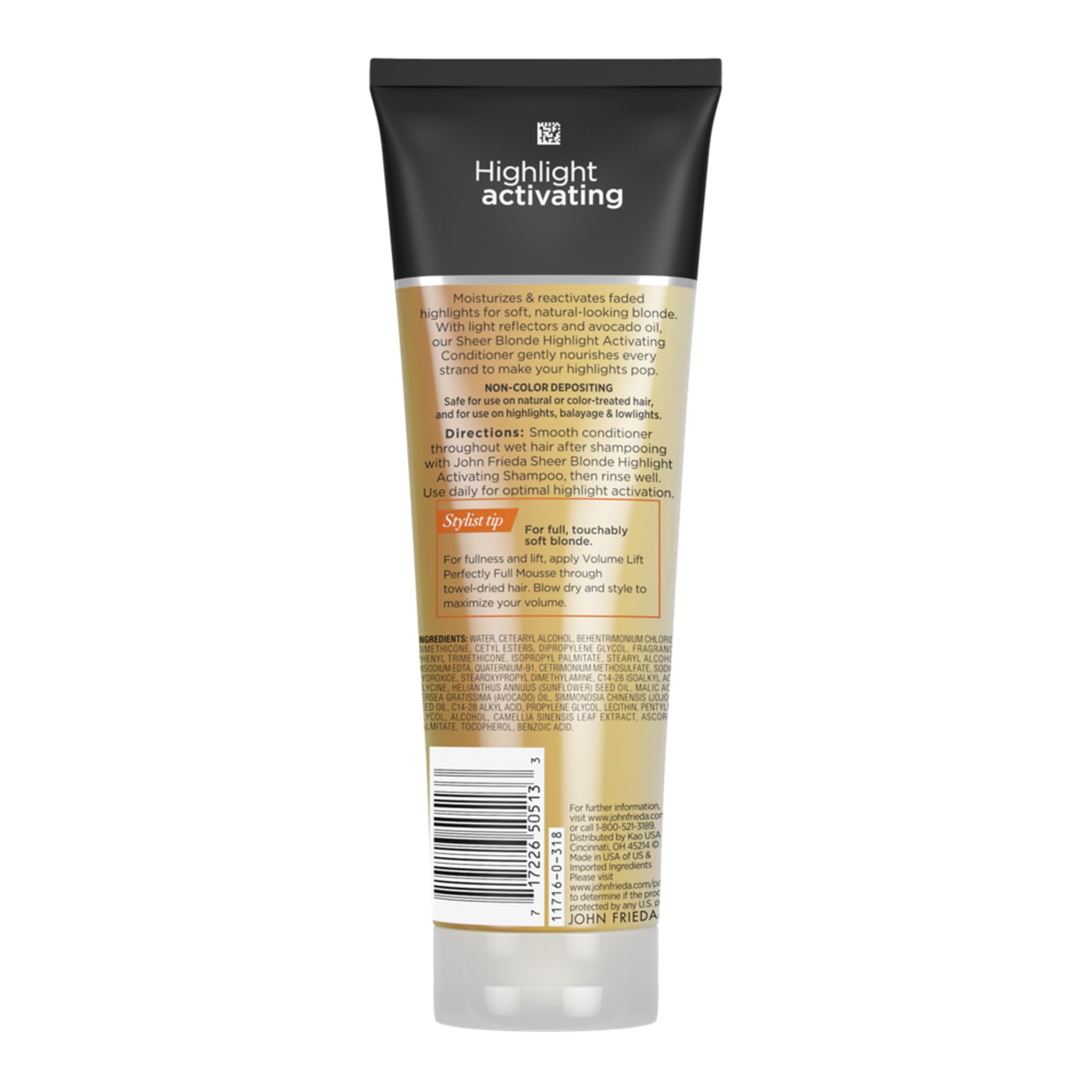 Closeup of the conditioner pump for easy, even application by John Frieda